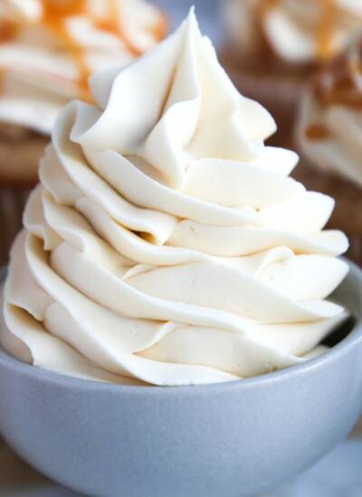 salted caramel buttercream frosting featured image