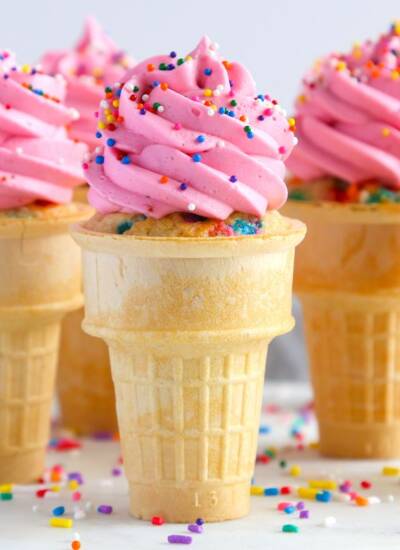 ice cream cone cupcakes featured image