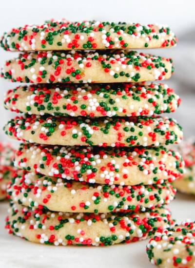 christmas sprinkle cookies featured image