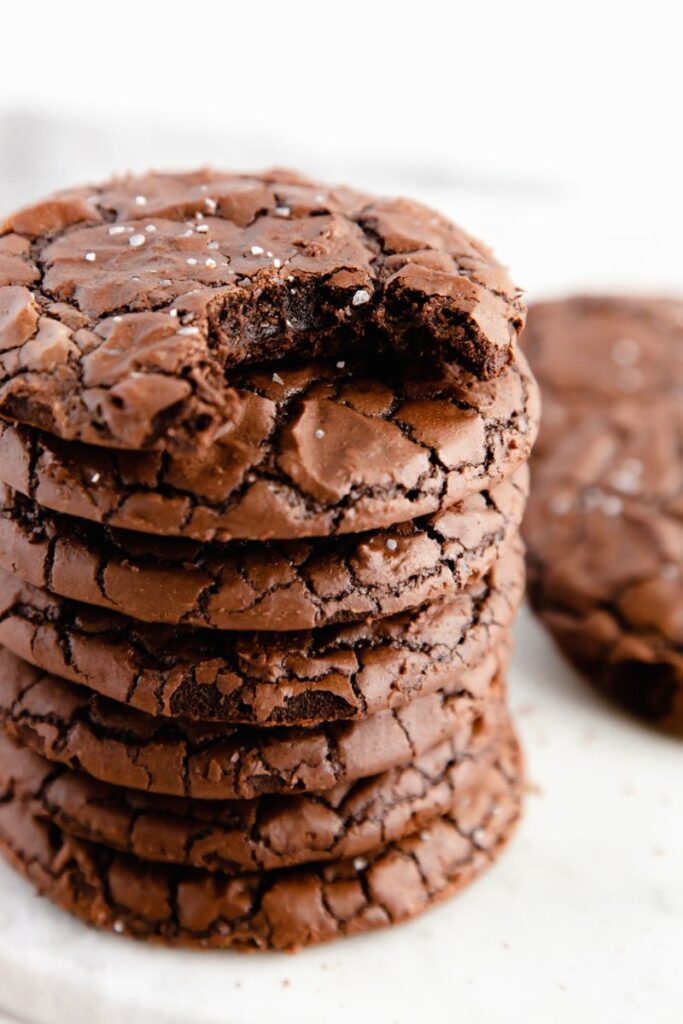 brownie cookies stack