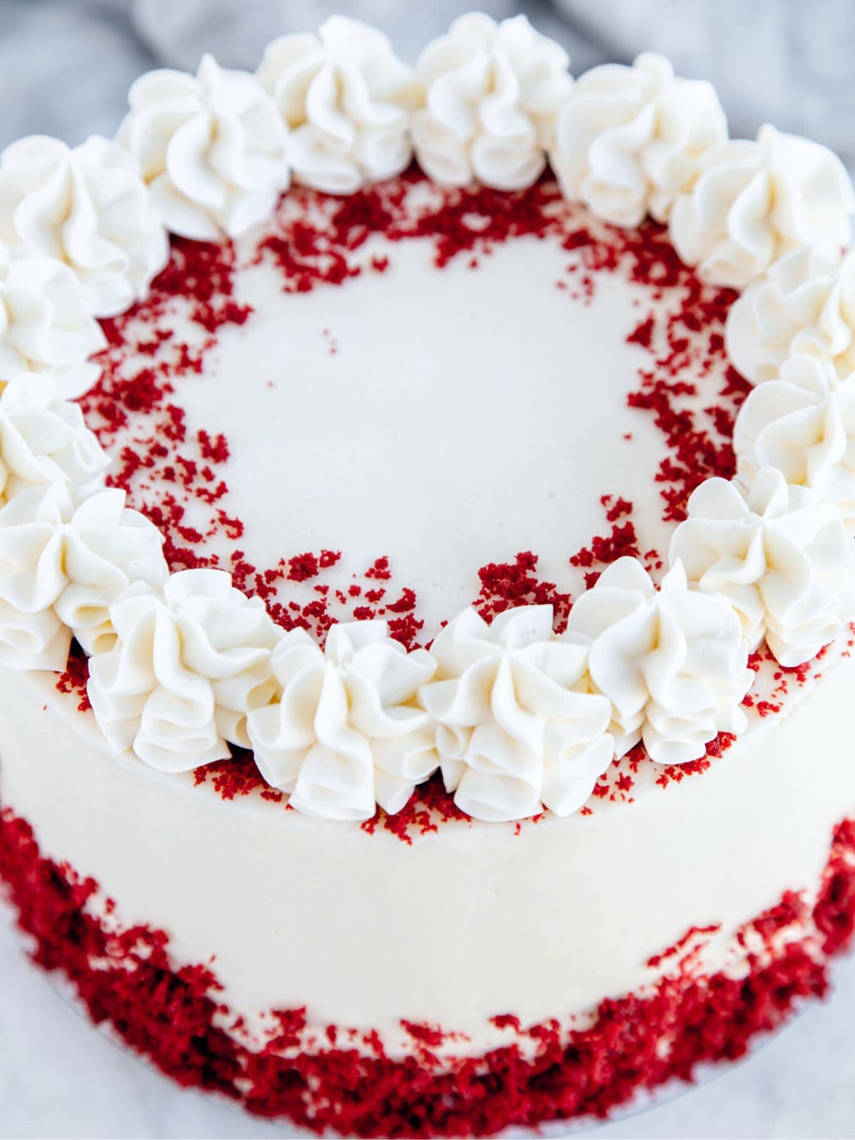 Easy Red Velvet Crumb Cake Recipe from a Cake Mix - Ever After in the Woods