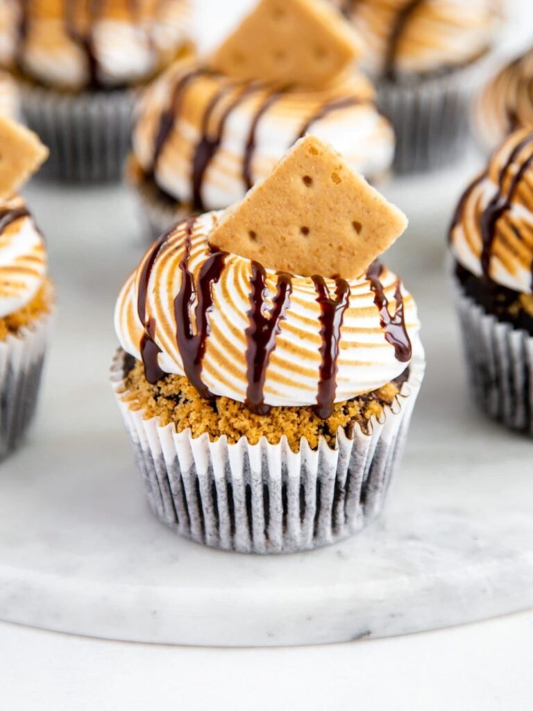 toasted s'mores cupcakes