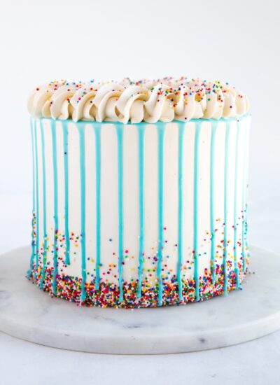 easy confetti cake featured image