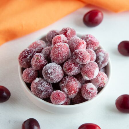 sugared cranberries featured image