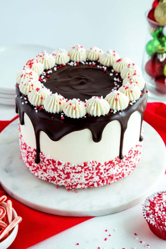 chocolate peppermint cake featured image