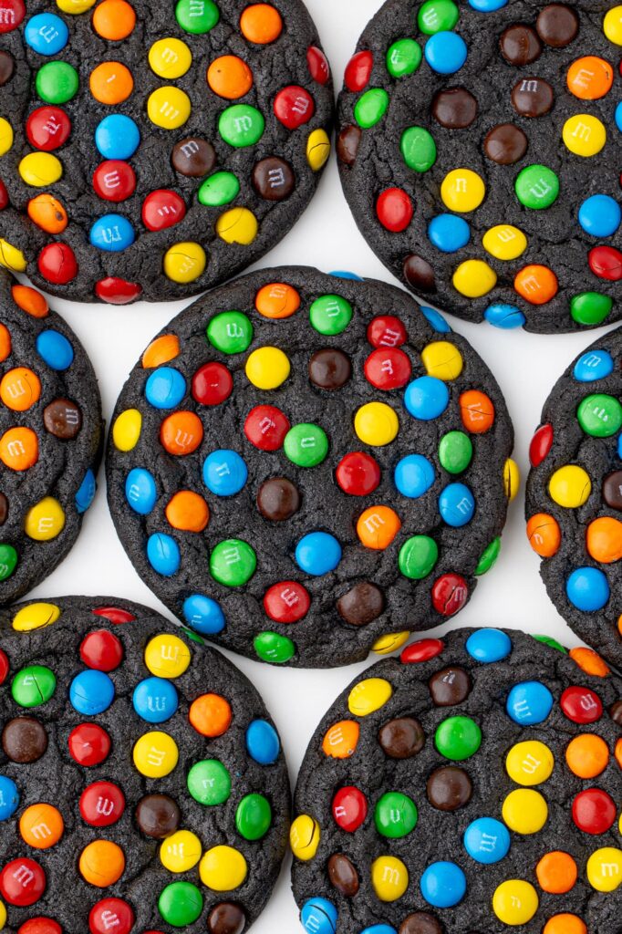 Chocolate M&M cookies.