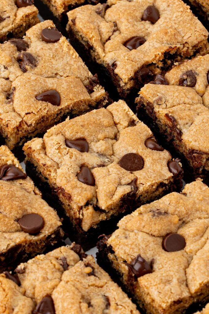 Brownie chocolate chip cookie bars.