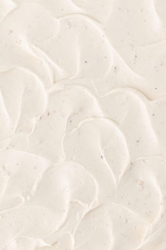 Toasted marshmallow buttercream frosting.