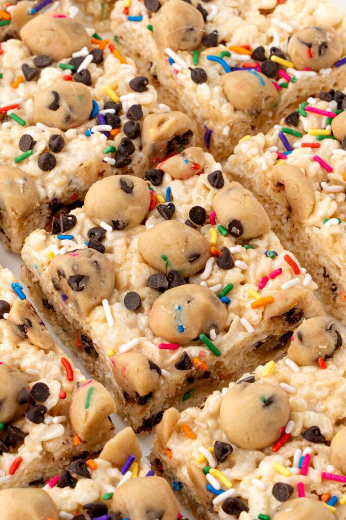 Cookie dough Rice Krispie treats.