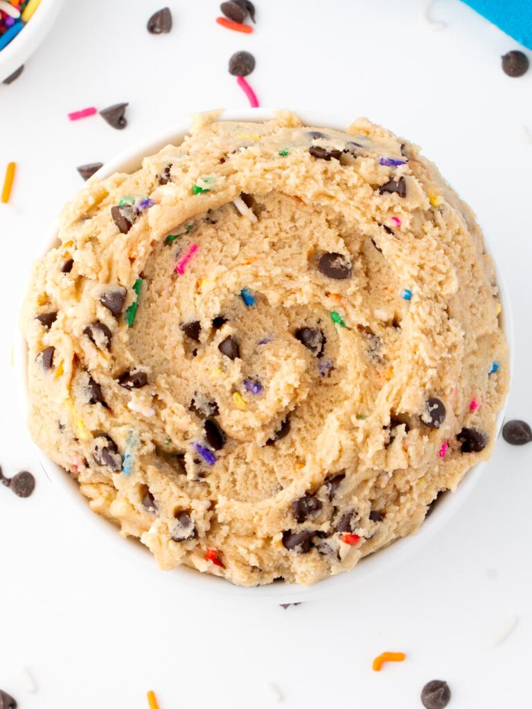 Edible chocolate chip cookie dough.
