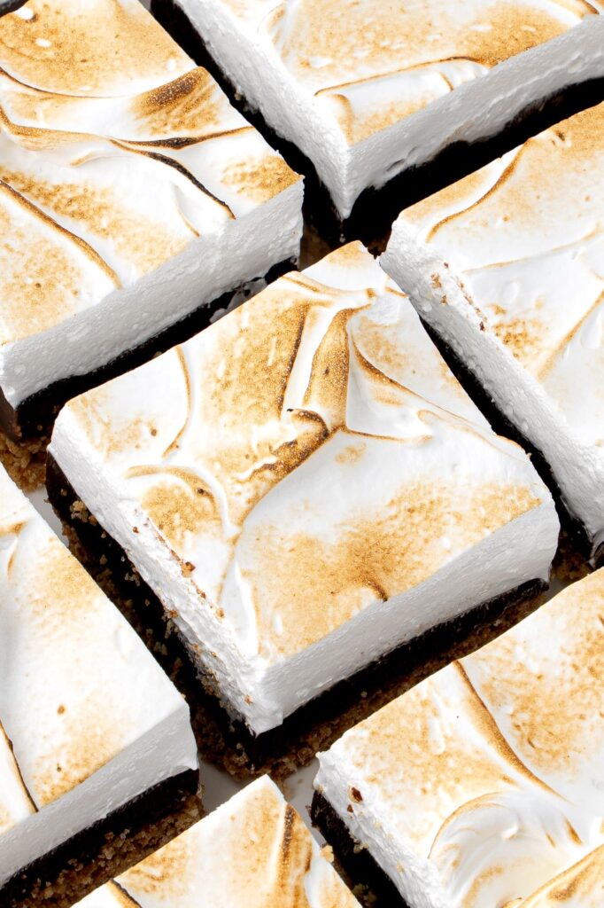 Toasted marshmallow fluff topping.